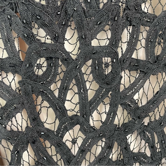 Kroshetta by Papillon Vintage Black Crochet
Lace Midi Dress with Beading - Picture 4 of 8